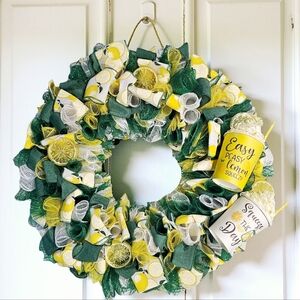 Easy Peasy Lemon Squeezy Wreath